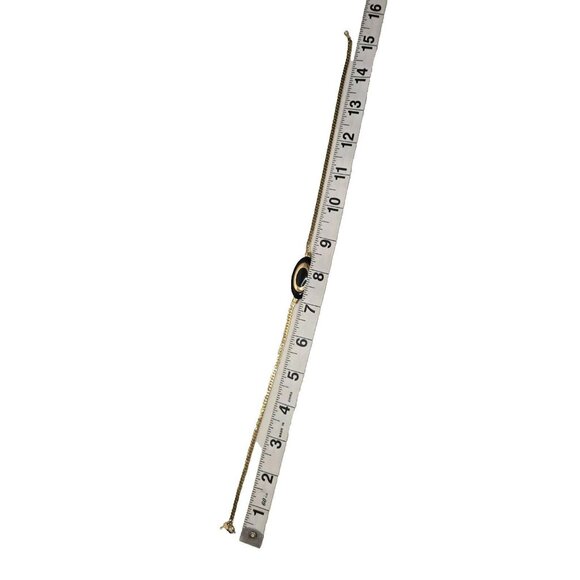 Crown Trifari Statement Black Gold Necklace Glam Vintage 80s 15" - Picture 9 of 9